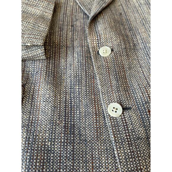 Vintage 100% Silk Golden House for M. Shuartz & co Fishkill NY Blazer size 44 L - Picture 4 of 16